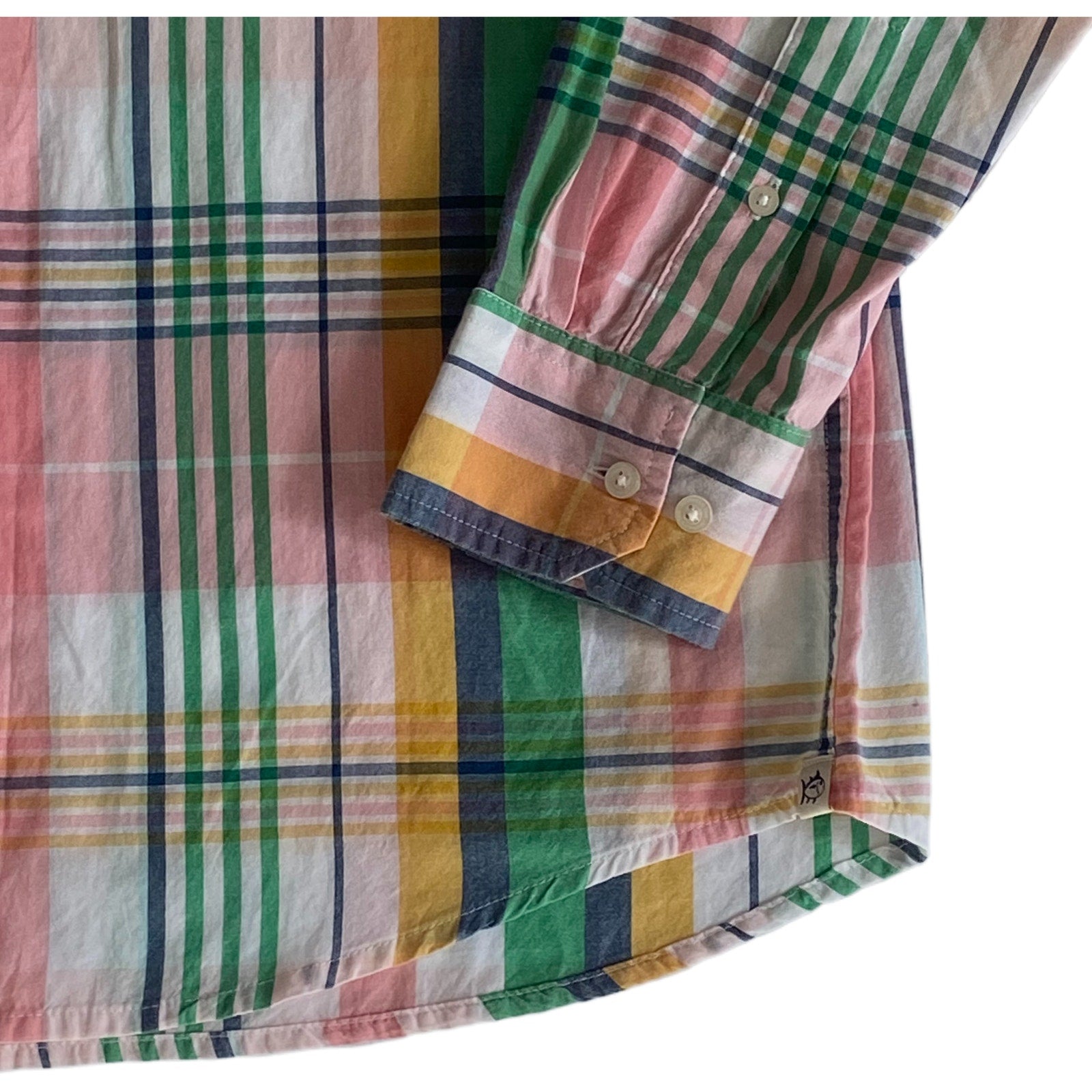 Southern Tide Casual Shirt Men's Medium Long Slv Button-Down Multi-Plaid