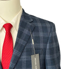 Michael Kors Sport Coat Men's 36 Short Kent Classic Fit Stretch Blue Check