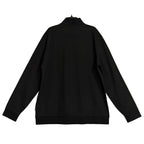 Boss Half-Zip Pullover Men's 2XT Mercerized Cotton Stand Collar Solid Black