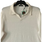 Murano Sweater Men's XL In the Ferns Collection Fuzzy Johnny Sweater Ecru