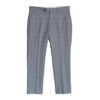 Calvin Klein Dress Pant Men's 34"x29" Slim Fit Flat Front Stretch Blue Plaid