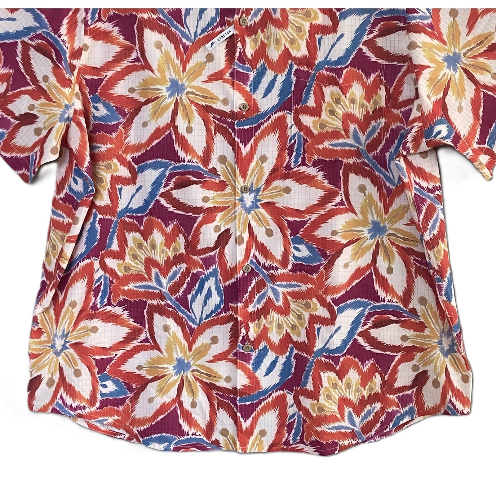 Tommy Bahama Shirt Men's XL "The Bahama Coast" Flora Fusion Stretch