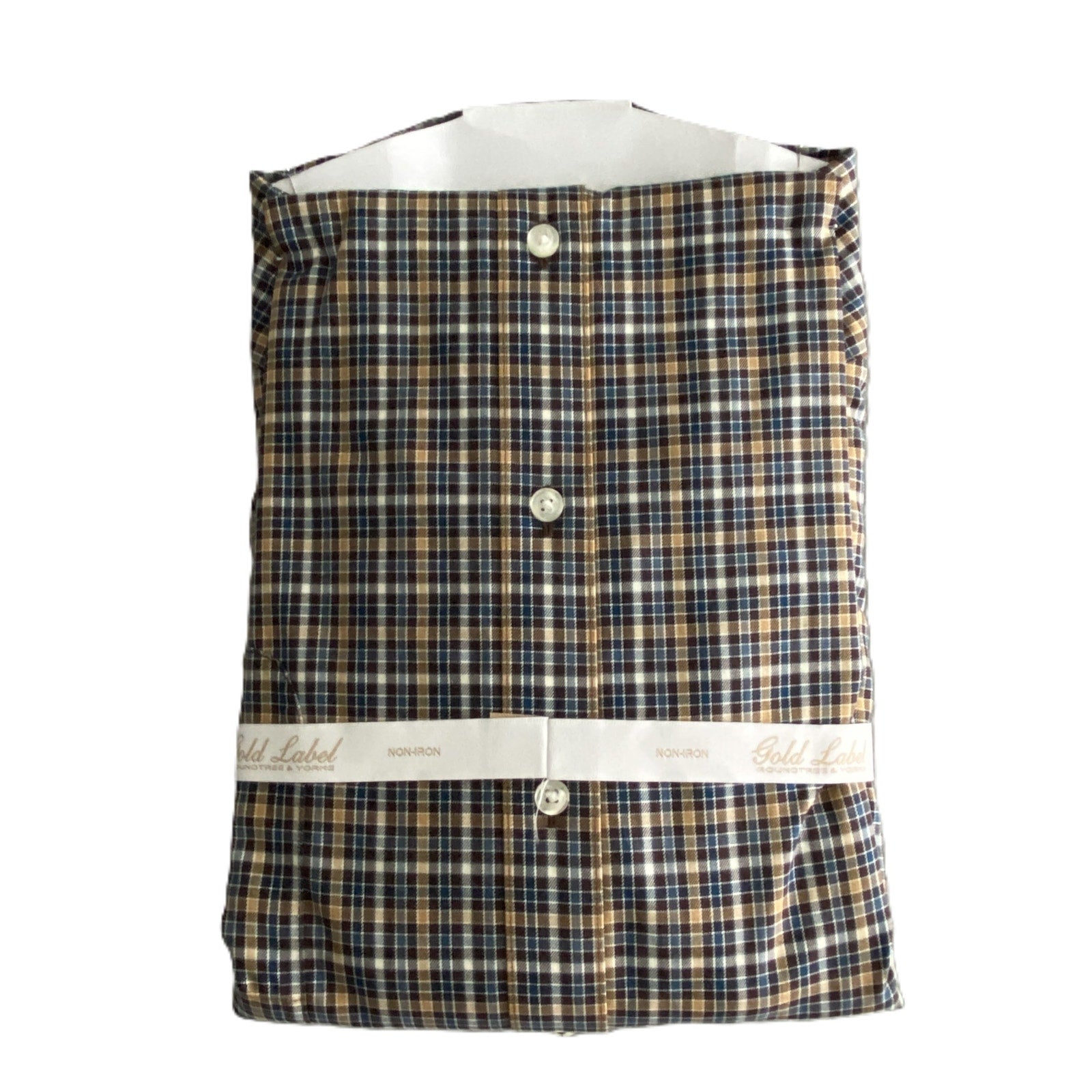 Roundtree & Yorke Gold Label Men's Big & Tall 4XT Button-Down Dress Shirt