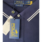 Polo Ralph Lauren Shirt Men's Large US Open Classic Fit Mesh Polo Shirt Blue