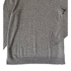 Boss H-Hemario Quarter Zip Sweater Men's 4XT Big & Tall Wool Cashmere Gray