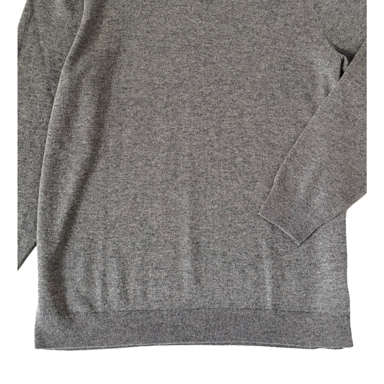 Boss H-Hemario Quarter Zip Sweater Men's 4XT Big & Tall Wool Cashmere Gray