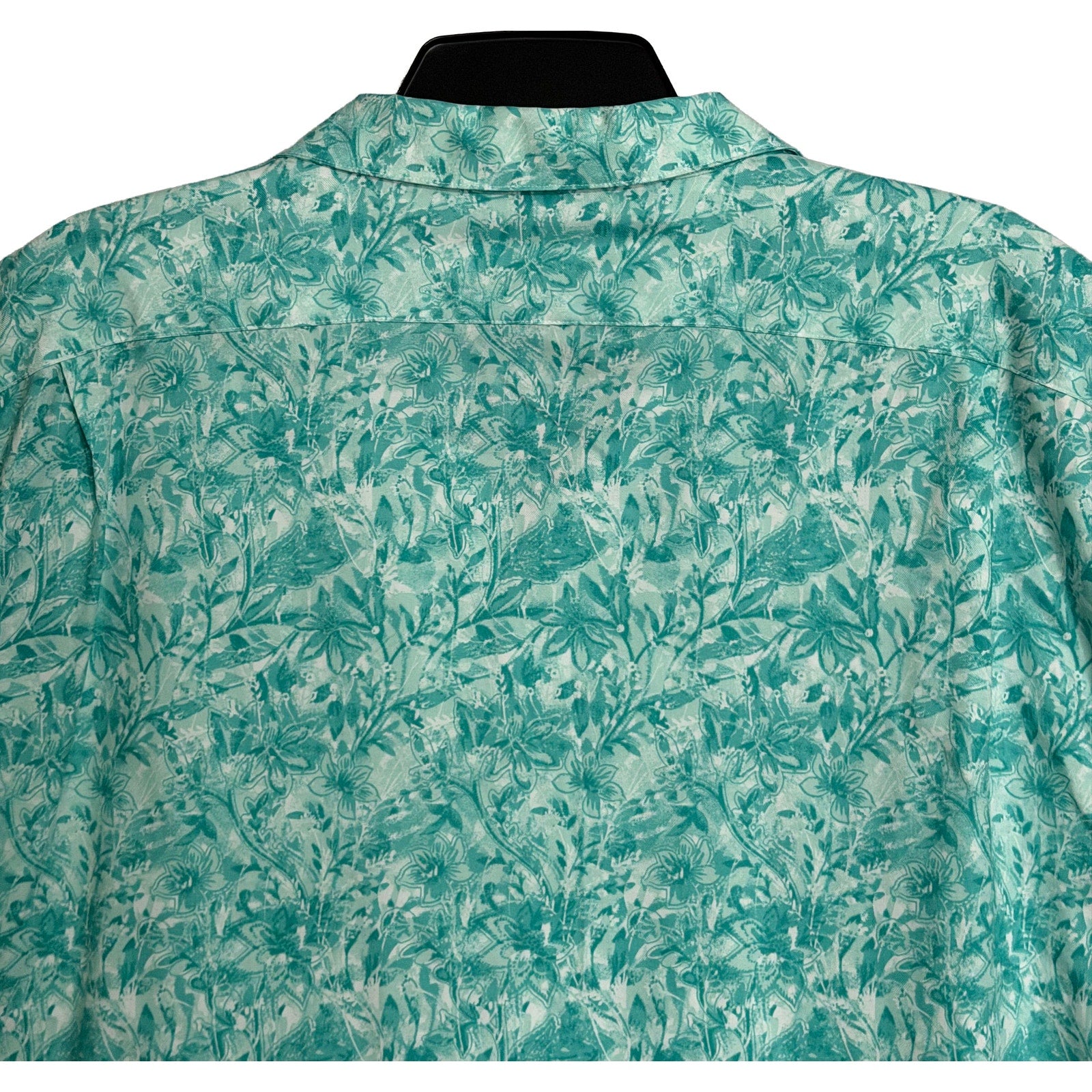 Daniel Cremieux Camp Shirt Men's XXL Pima Cotton Blend Button-Up Turquoise