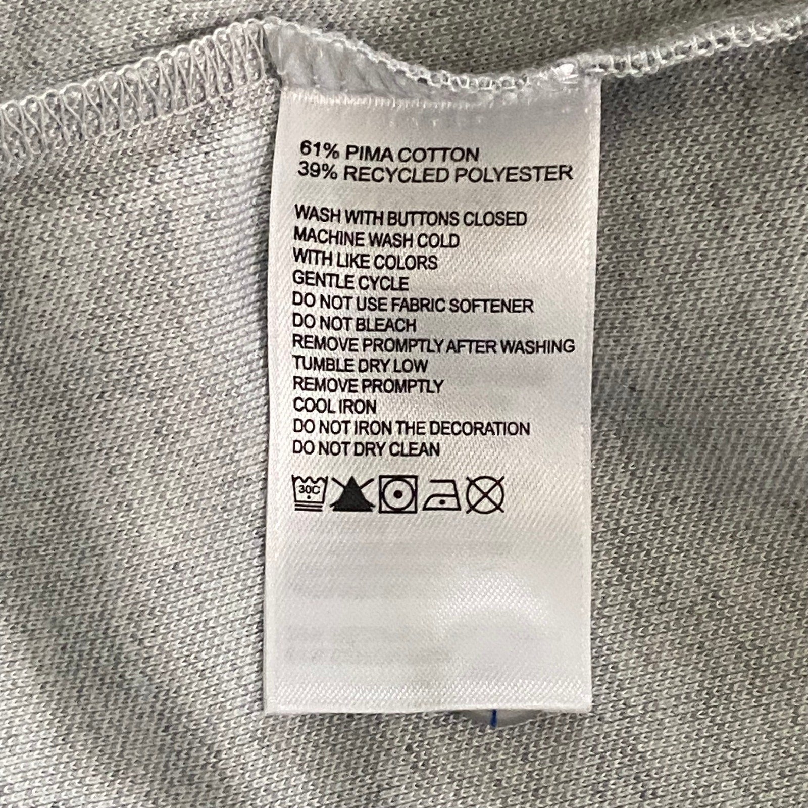 Tommy Bahama Tailgater Polo Shirt Men's Small Island Zone Pima Cotton Gray