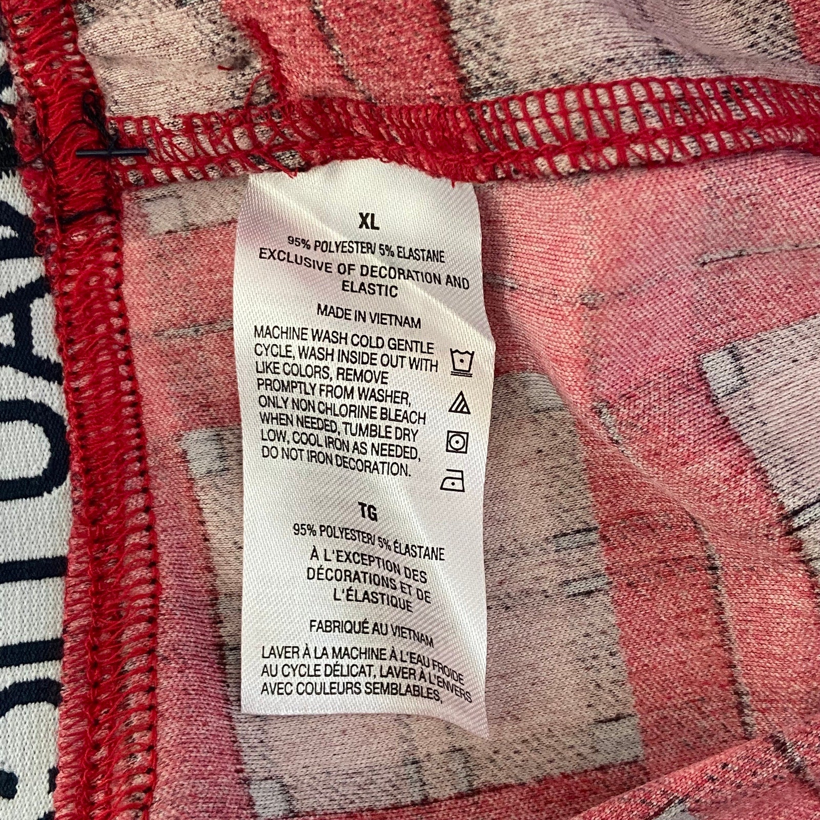 Nautica Sleep Pant Men's XL RestLuxe Elastic Waist Pockets Red & Black Check