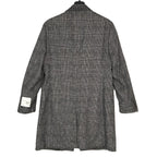 Lauren Ralph Lauren Overcoat Men's 40 Regular Wool Blend Black & White Plaid