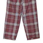 Ted Baker Sleep Pant Men's Small Woven Cotton Drawstring Pockets Red Plaid