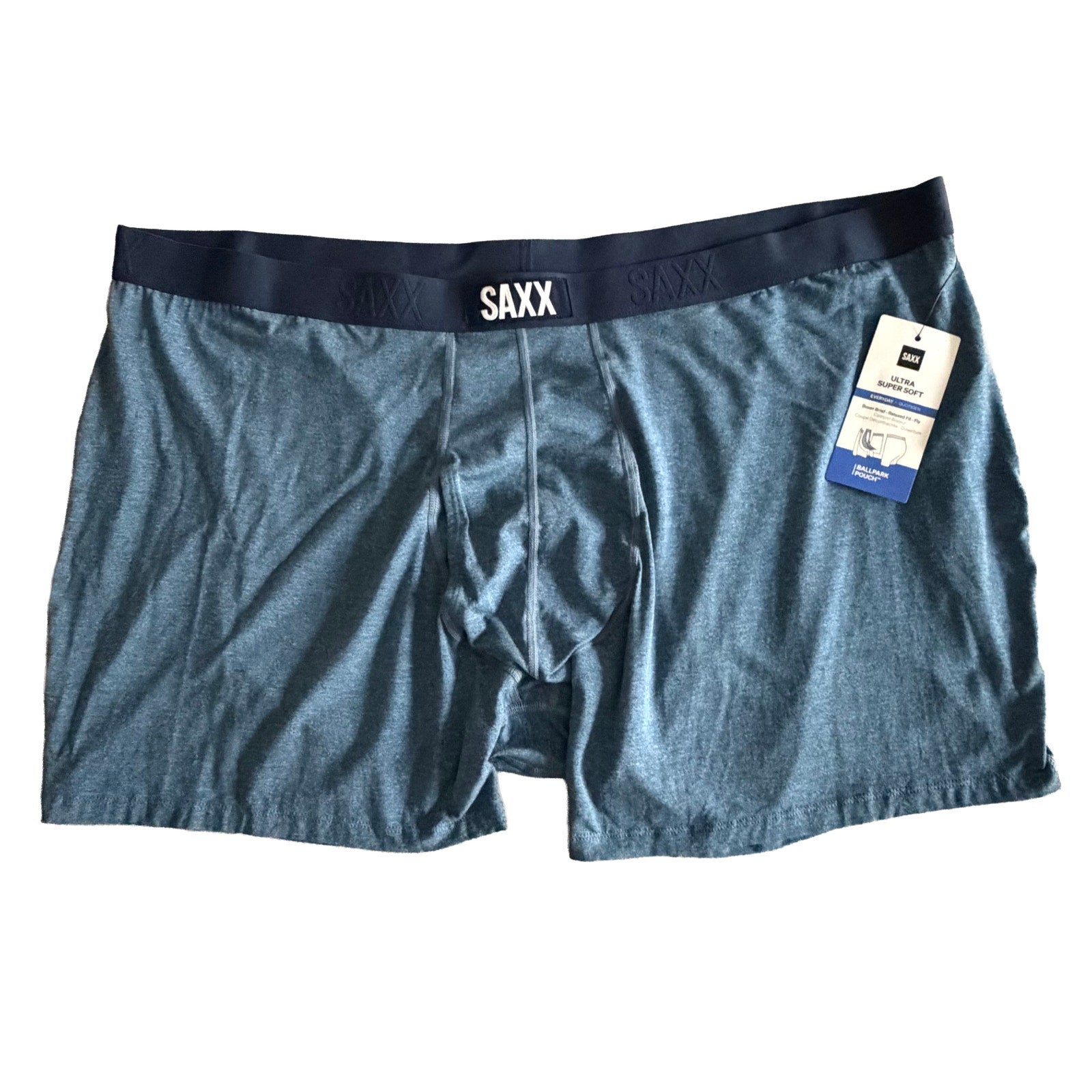Saxx Boxer Briefs w/Fly Lot of 5 Men's 4XL Ballpark Pouch Fly Multicolor