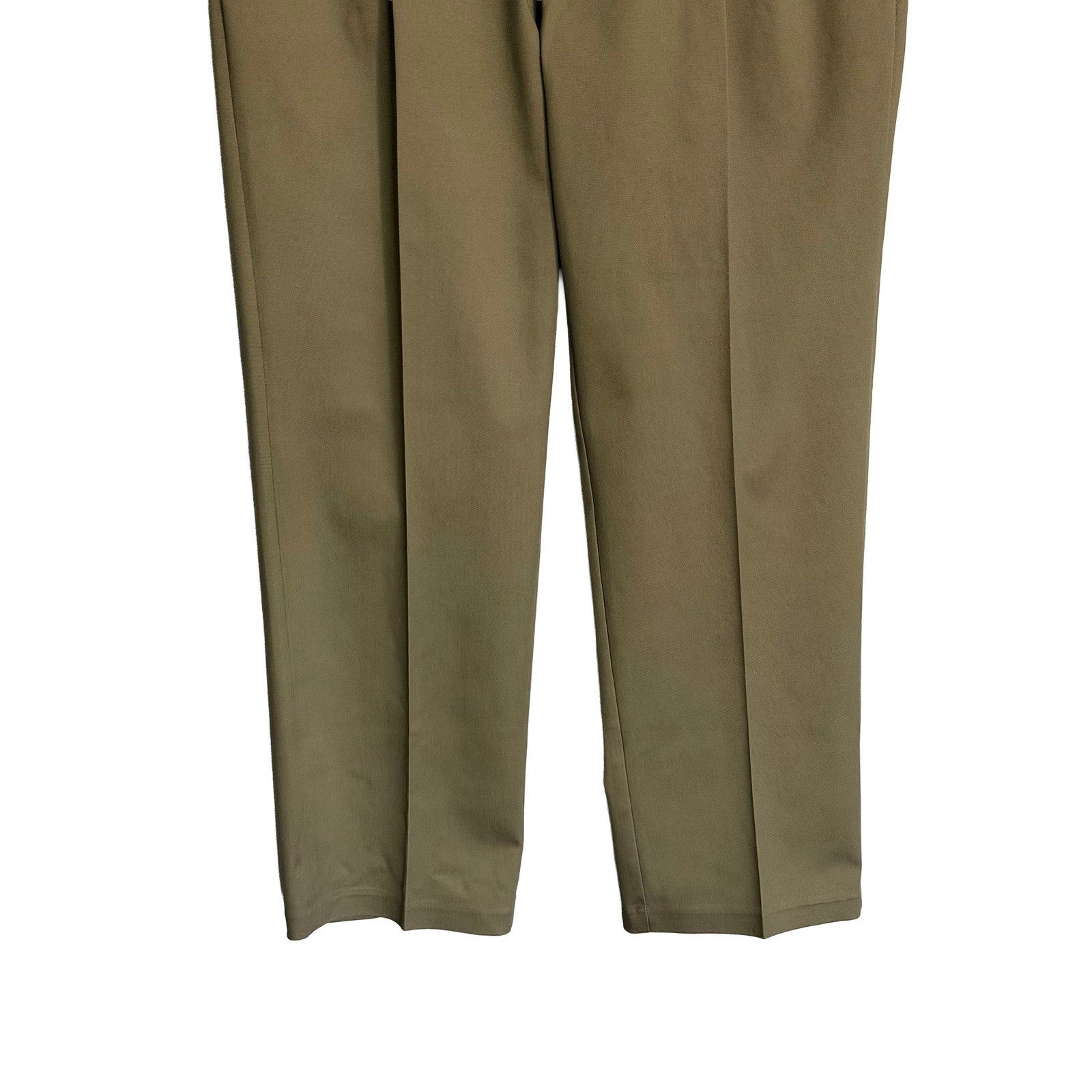 Haggar Men's 36x30 Premium No Iron Khaki Pleated Front Stretch Toast (Brown)