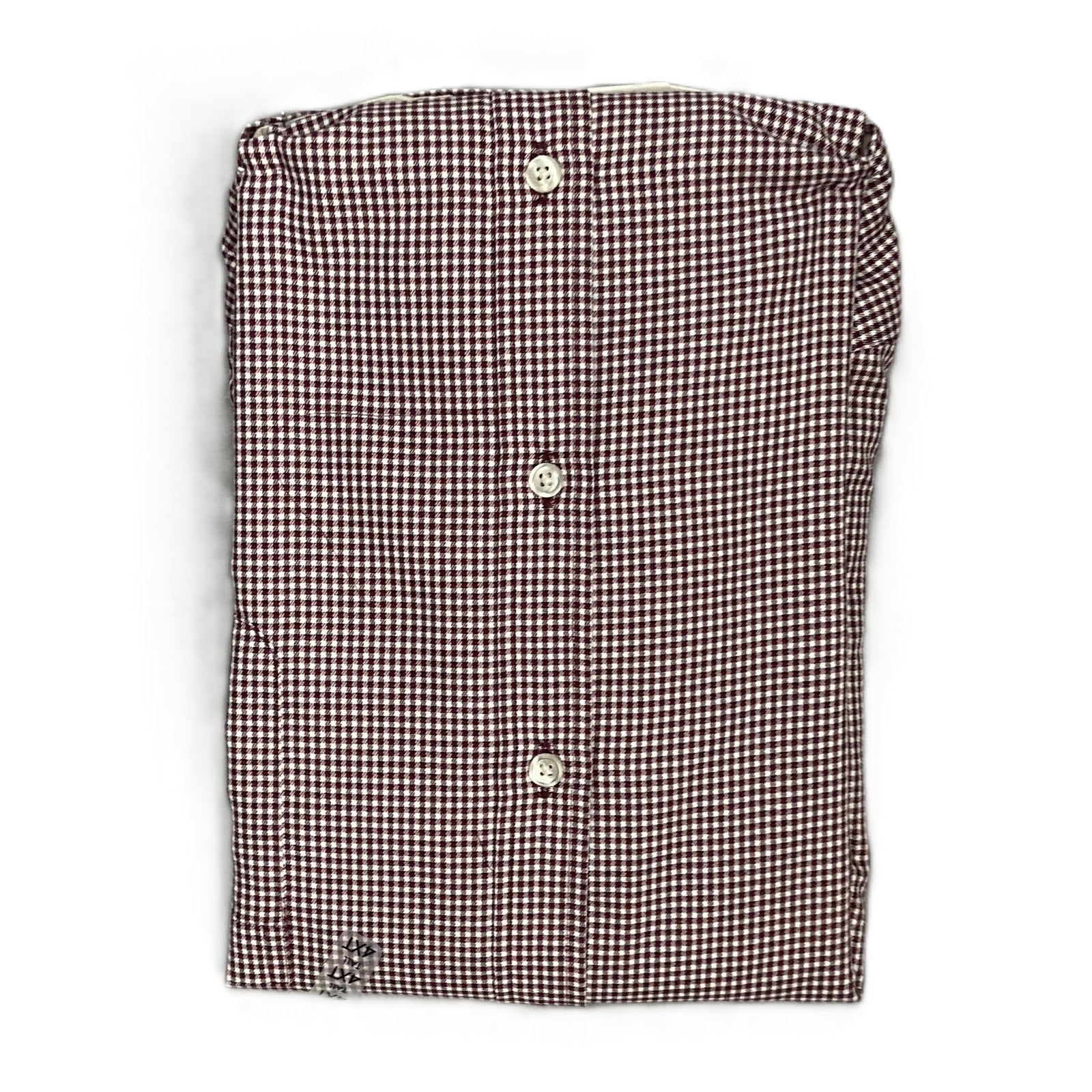 Roundtree & Yorke TravelSmart Big & Tall Men's 4XT Dress Shirt Red Check