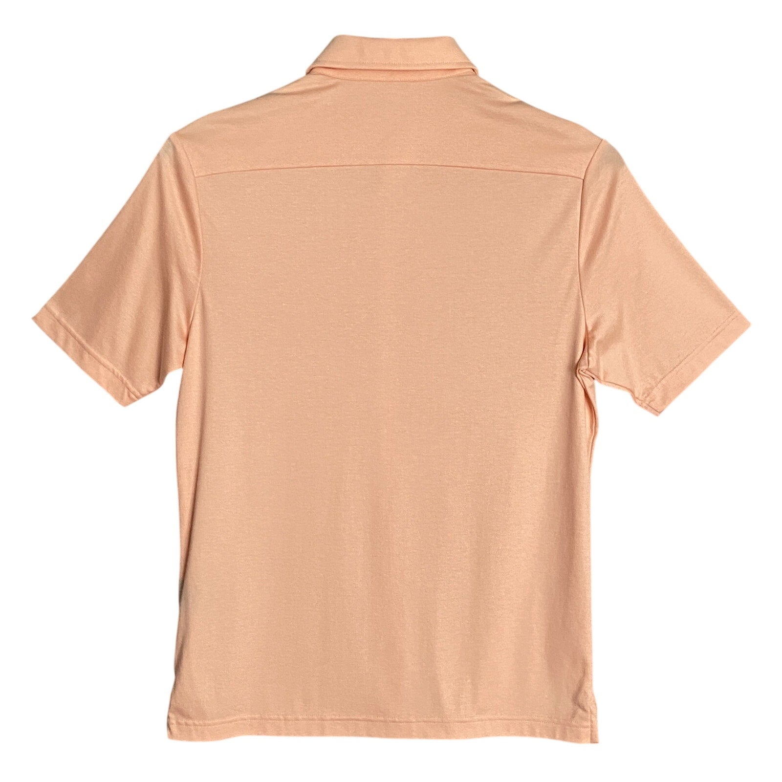 Hart Schaffner Marx Shirt Men's Small Harsoft Cotton Button-Up Polo Orange