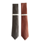 Perry Ellis Portfolio Men's Ties Lot of 2 Bartolle Mini in Brown and Rust
