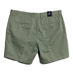 Johnnie-O Shorts Men's 35W Cotton Linen Blend Flat Front Blue Surf