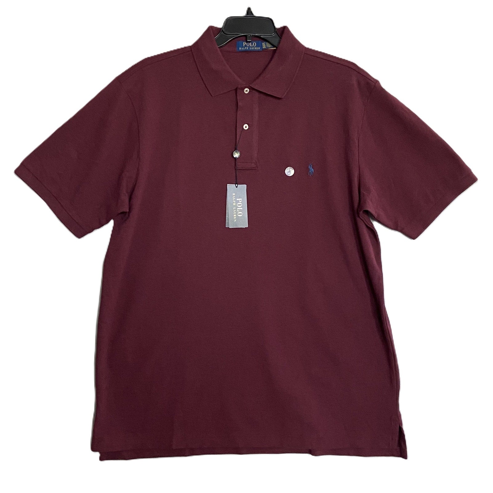 Polo Ralph Lauren Polo Shirt Short Sleeve Dark Red Heather Men's XLT