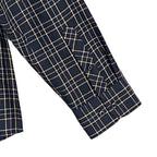 Travis Mathew Men's Small Cloud Collection Flannel Plaid Shirt Black