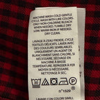 Polo Ralph Lauren Men's Large Classic Fit Linen Shirt Red Black Check