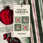 Murano Casual Shirt Men's XL "From the Garden" Slim Fit Short Slv Green/Red