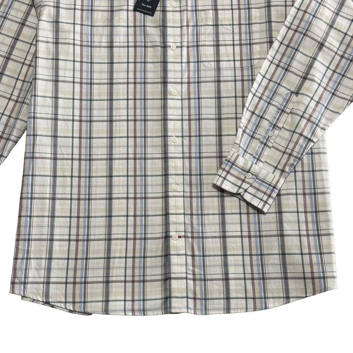 Daniel Cremieux Dress Shirt Men's XLT Big & Tall Button-Down Stretch Check