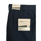 Perry Ellis Portfolio Pants Men's 40"x30" Dress Pants Modern Fit Indigo