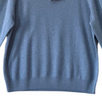 Polo Ralph Lauren Men's XXL Quarter-Zip Wool Sweater Italian Yarn Blue