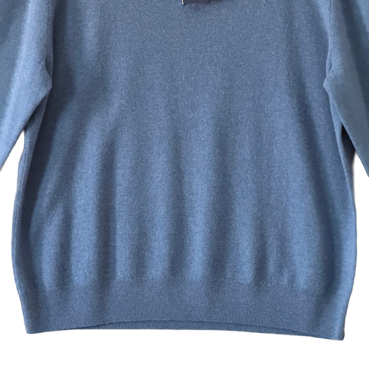 Polo Ralph Lauren Men's XXL Quarter-Zip Wool Sweater Italian Yarn Blue