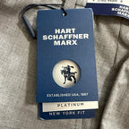 Hart Schaffner Marx Pant Men's 42"x30" Dress Pant Platinum New York Fit Gray