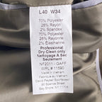 Nautica Men's Suit 40L 36W 2-Piece Suit Modern Fit Gaff Active Stretch Olive