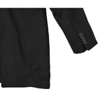 Michael Kors Hanover Overcoat Men's 38 Regular Slim Fit Wool Blend Black