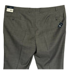 Daniel Cremieux Dress Pant Men's 46R Traveler Raw Hem Comfort Waist Gray