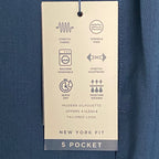 Hart Schaffner Marx Pants Men's 46R Dress Pant New York Fit Wool Blue