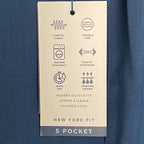Hart Schaffner Marx Pants Men's 46R Dress Pant New York Fit Wool Blue