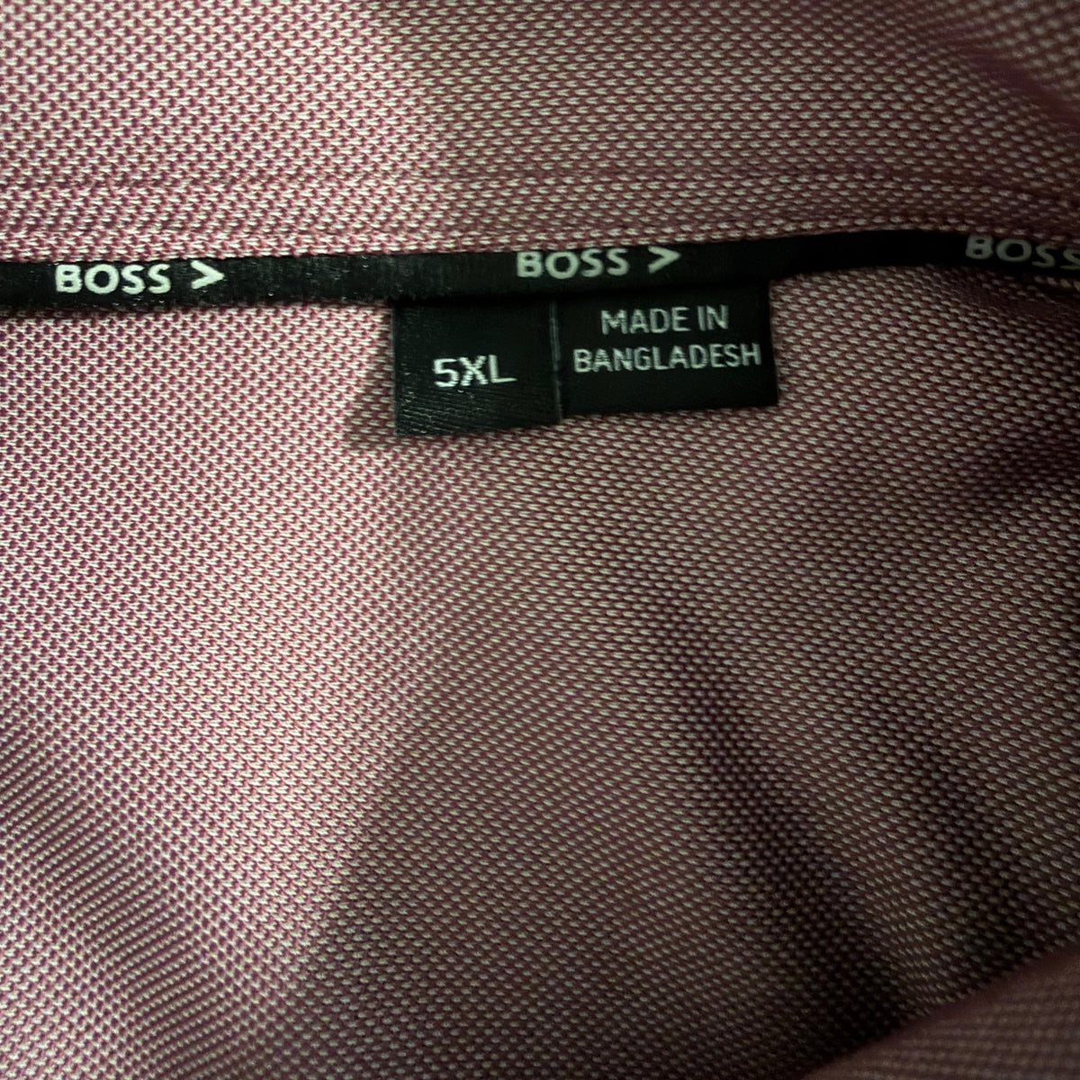 Boss Performance Dress Shirt Men's 5XL Big & Tall Roan Kent Long Sleeve Dark Pink