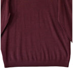Hart Schaffner Marx Quarter Zip Men's 2XT Big & Tall Merino Wool Merlot Heather
