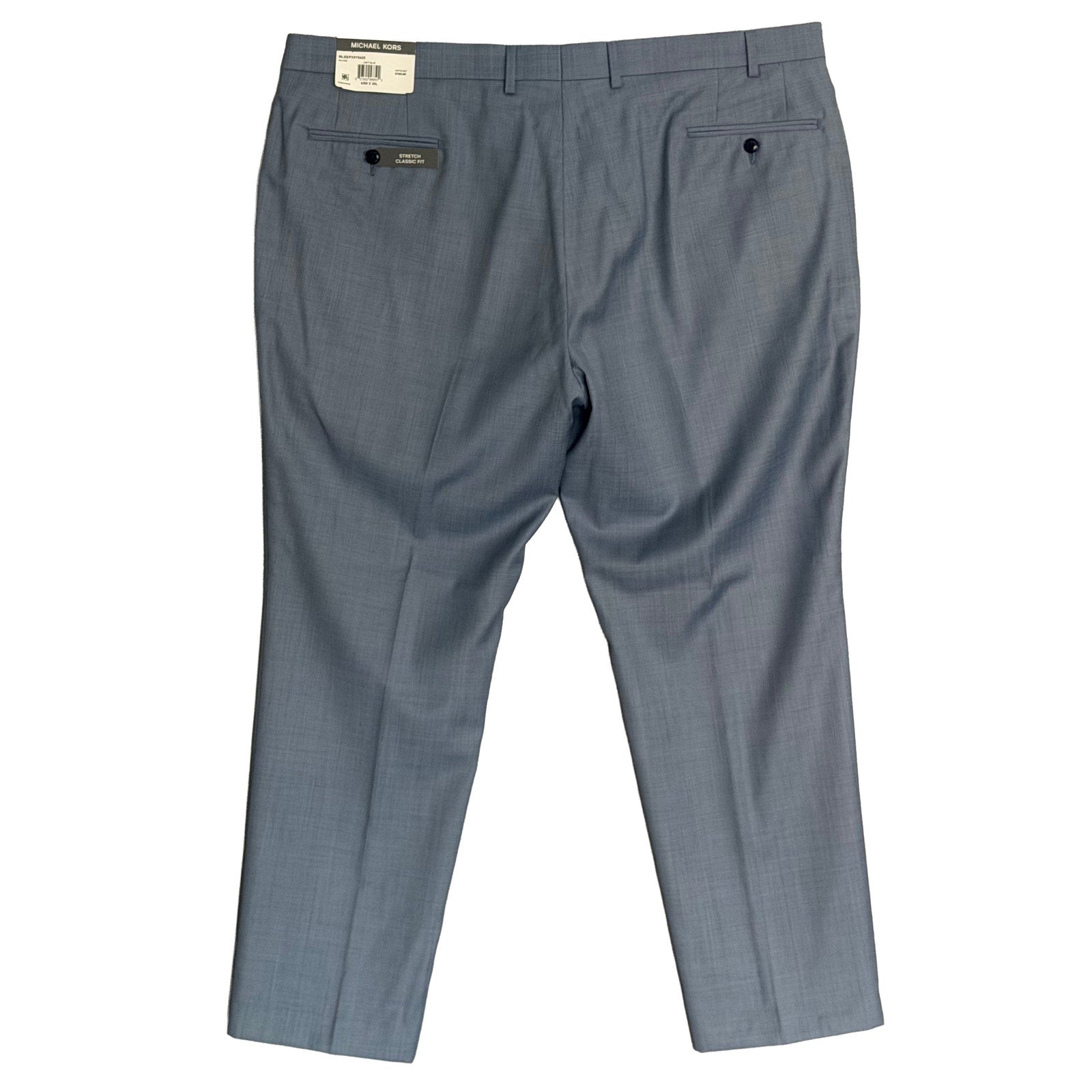 michael kors men's classic fit performance dress pants Michael Kors Men's Classic Fit Cotton Stretch Performance Pants - Navy