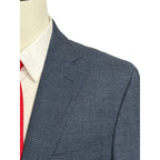 Brooks Brothers Sport Coat Men's 42 Short Blue Micro-Check Wool Blend