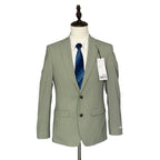 Bar III Suit Jacket Men's 36R Slim Fit Wool Blend Stretch Fabric Sage