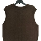 Daniel Cremieux Sweater Vest Men's XXL Supima Cotton Cashmere Blend Brown