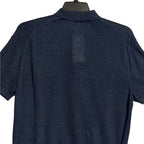 Daniel Cremieux Polo Shirt Men's Medium Linen Key West Collection Blue