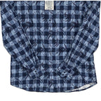 Daniel Cremiuex 38 Kyoto Men's Large Gingham Print Shirt Long Sleeve Blue