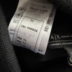 Armani Exchange Milano / New York Knit Beanie One Size Folded Cuff Black