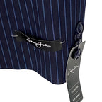 Sean John Men's 38R Classic Fit Suit Jacket Navy Blue Pinstripe