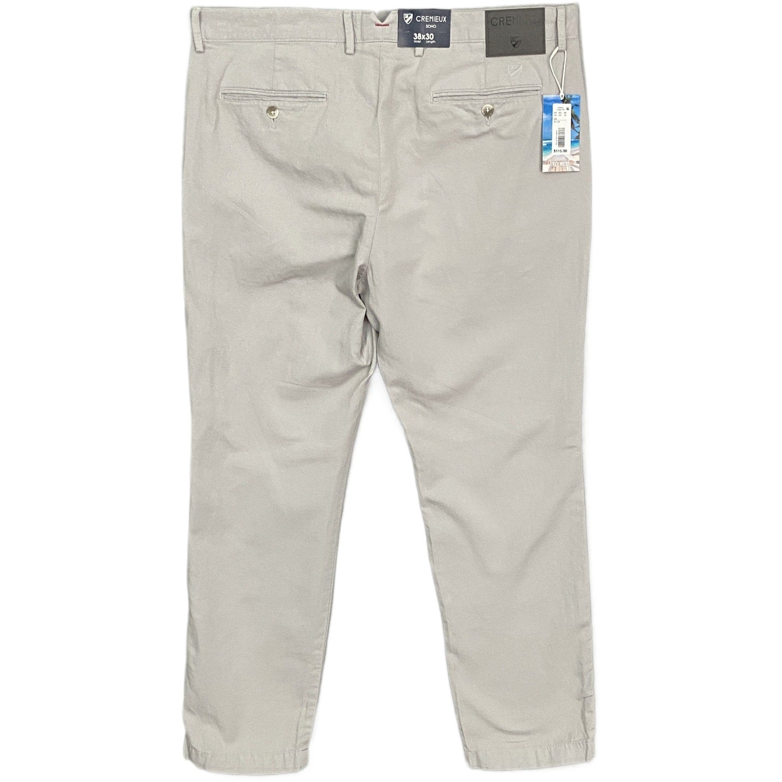 Daniel Cremieux Pants Key West Collection Soho Men's 38"x30" Light Grey