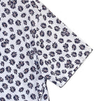 Boss Shirt Men's 4XL Big & Tall Short Sleeve Slim Fit Shirt Blue Floral