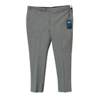 Hart Schaffner Marx Pant Men's 42"x30" Dress Pant Platinum New York Fit Gray