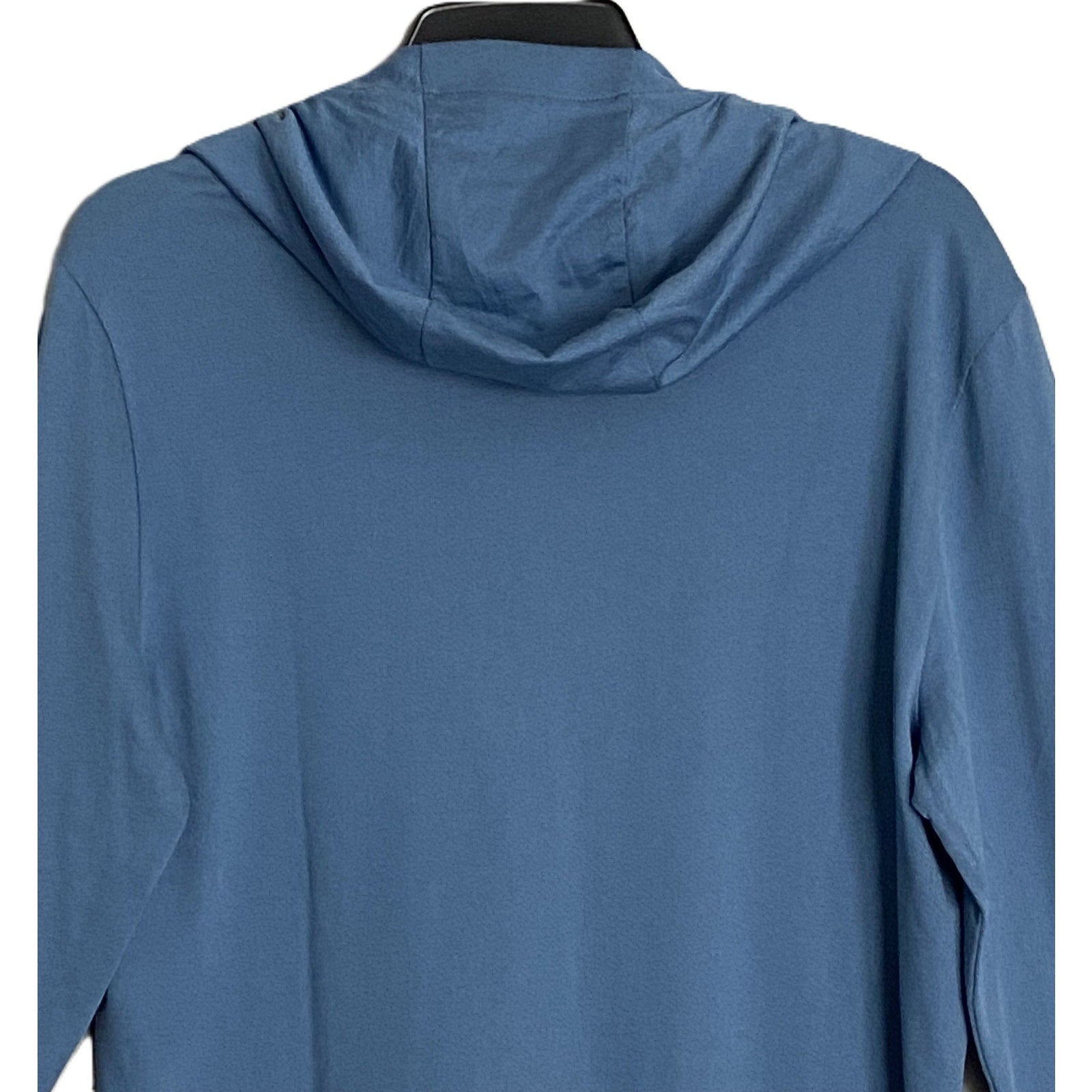 Michael Kors Polo Shirt Hoodie Men's Small Pima Cotton Stretch Ocean Blue