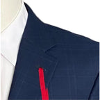 Tommy Hilfiger Suit Jacket Men's 40L THFlex Adams Wool Blend Blue Check NEW